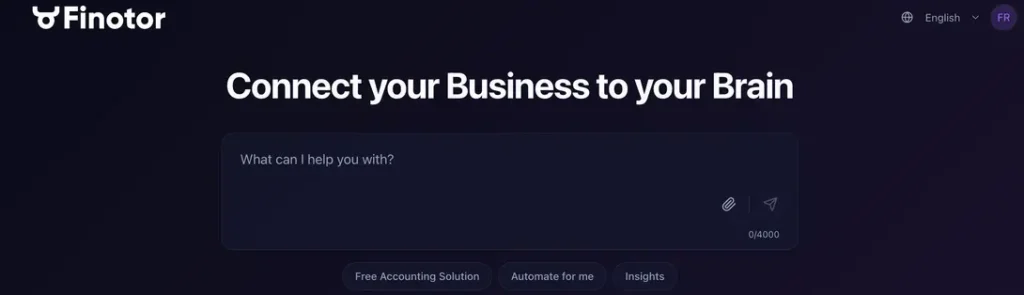 Finotor AI agent for accounting and finance